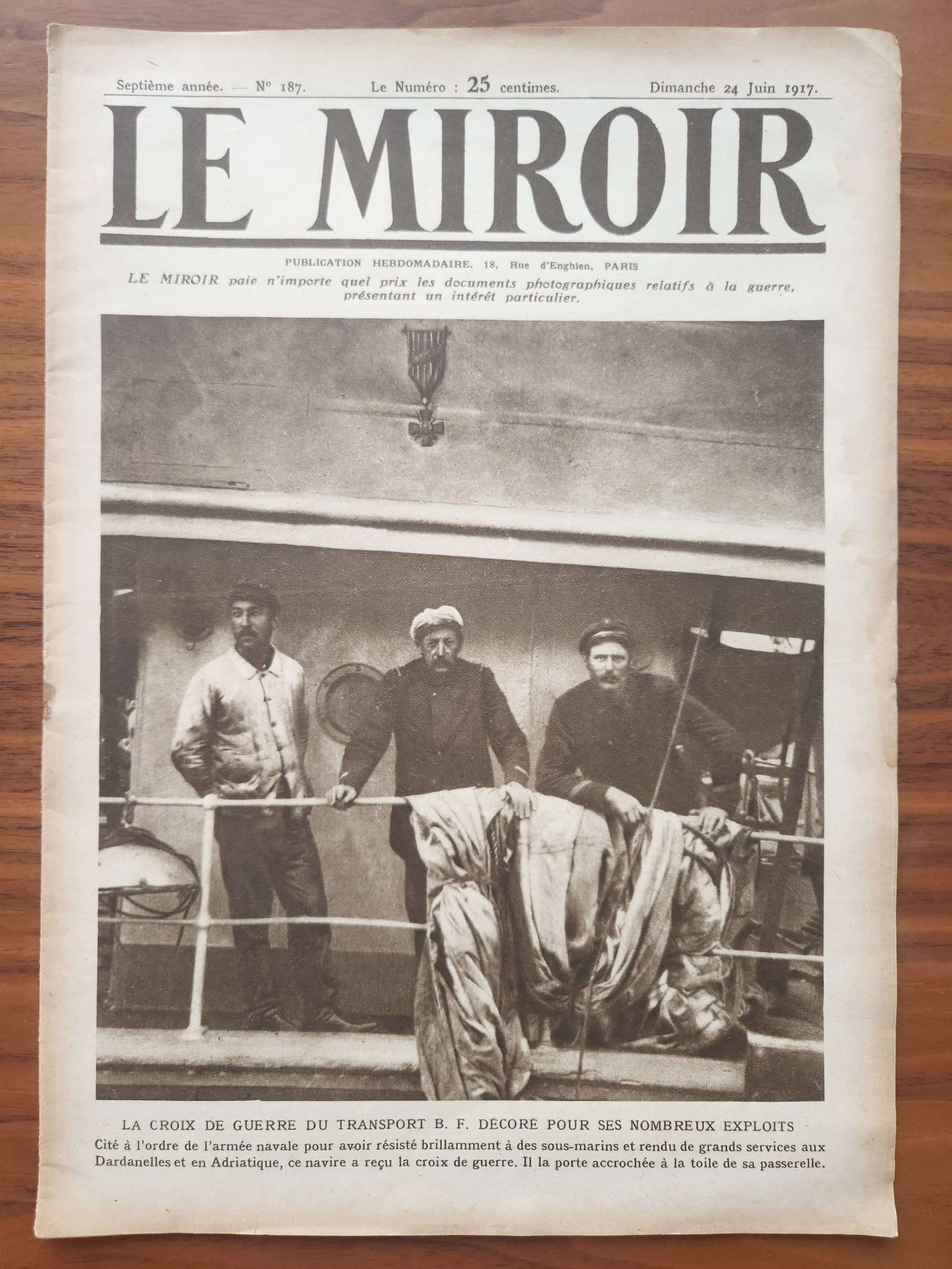2025/02/1000067048-scaled.jpg Le Miroir 1917 Tarih Dergisi 16 Sayfa Nadir - Görsel 1