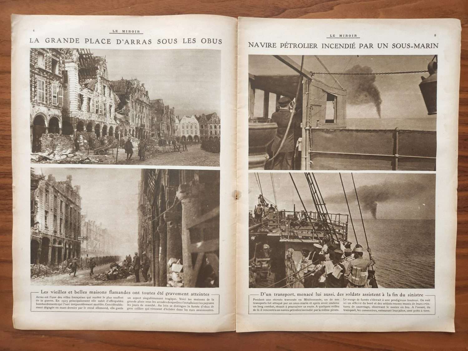 Le Miroir 1917 Tarih Dergisi 16 Sayfa Nadir - Görsel 6