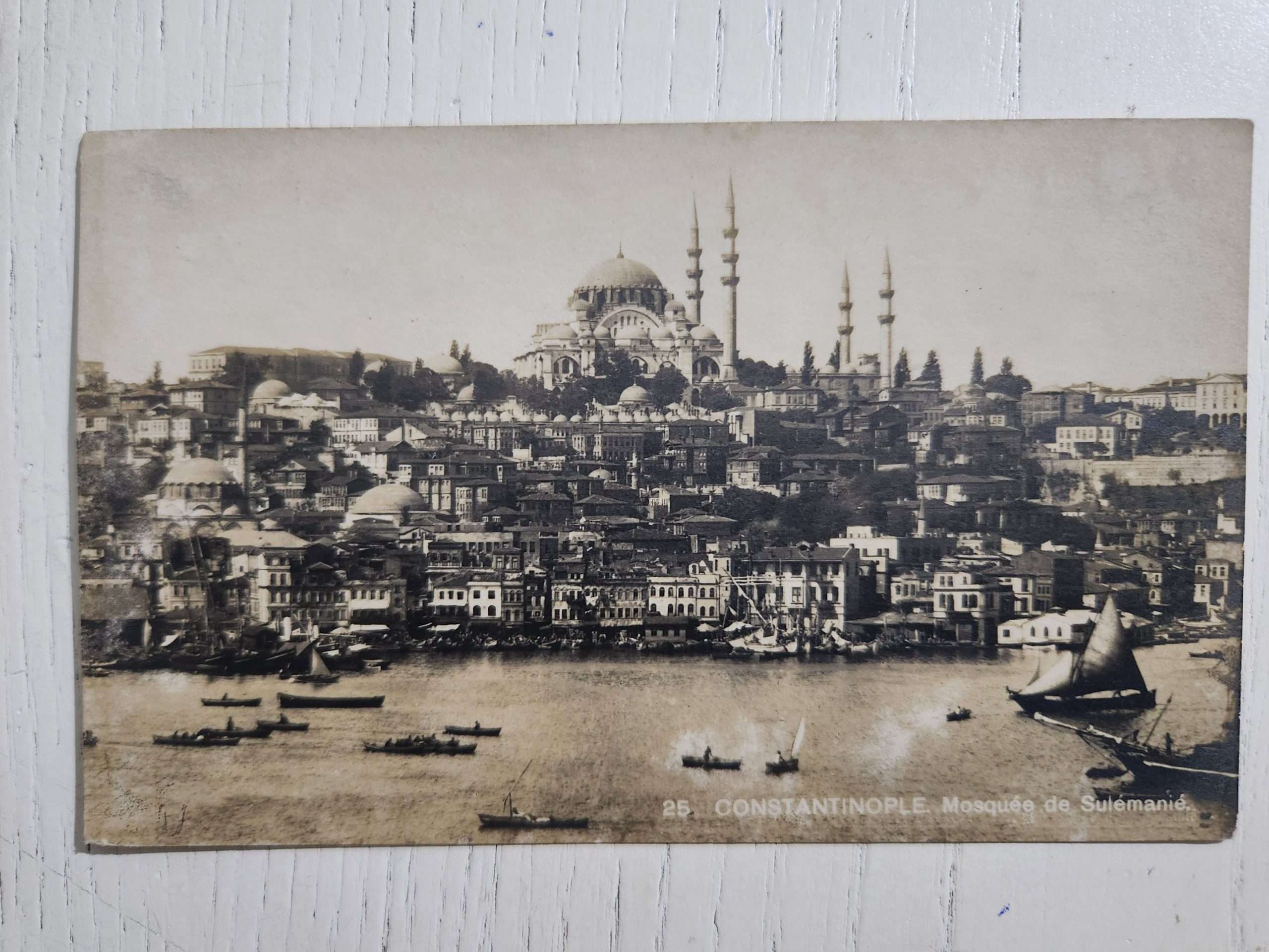 2025/02/1000067649-scaled.jpg Osmanlı Dönem Haliç Sülrymaniye Camii Kartpostal - Görsel 1