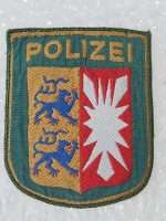 Alman Eski Dönem Antika Kumaș Patch Polis Amblem