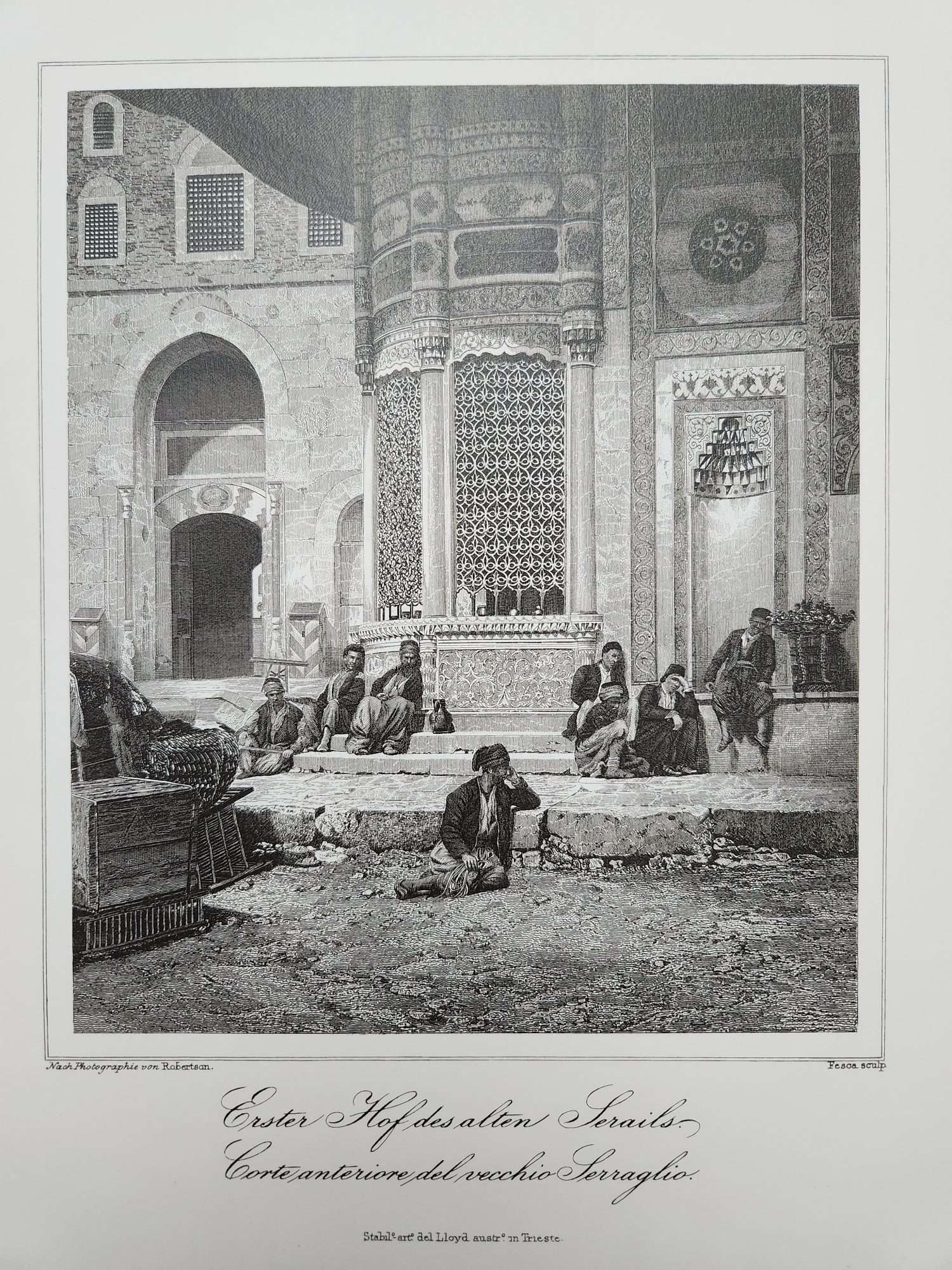2 Adet Osmanlı Baskı Gravür Resim - Görsel 3