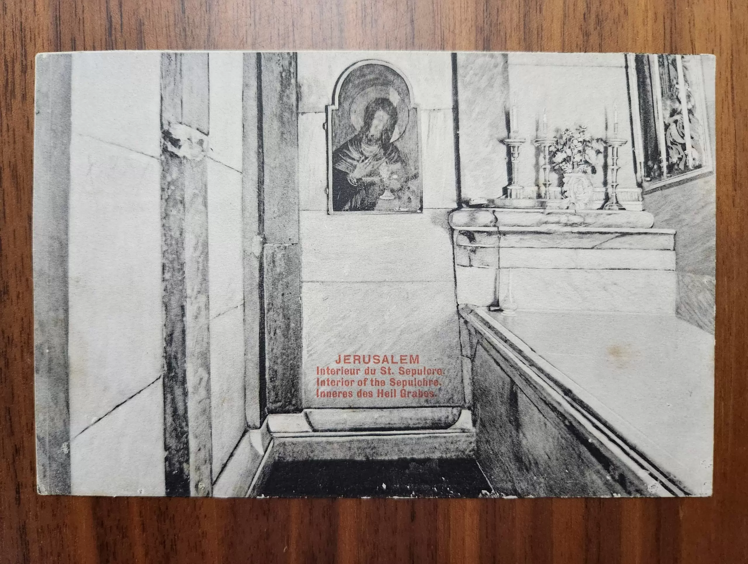 Kudüs Kabir Kilisesi Kartpostal Osmanlı pullu - Görsel 1