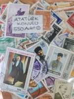 550 Adet Atatürk Pulları Posta Pul Koleksiyonu - Görsel 3