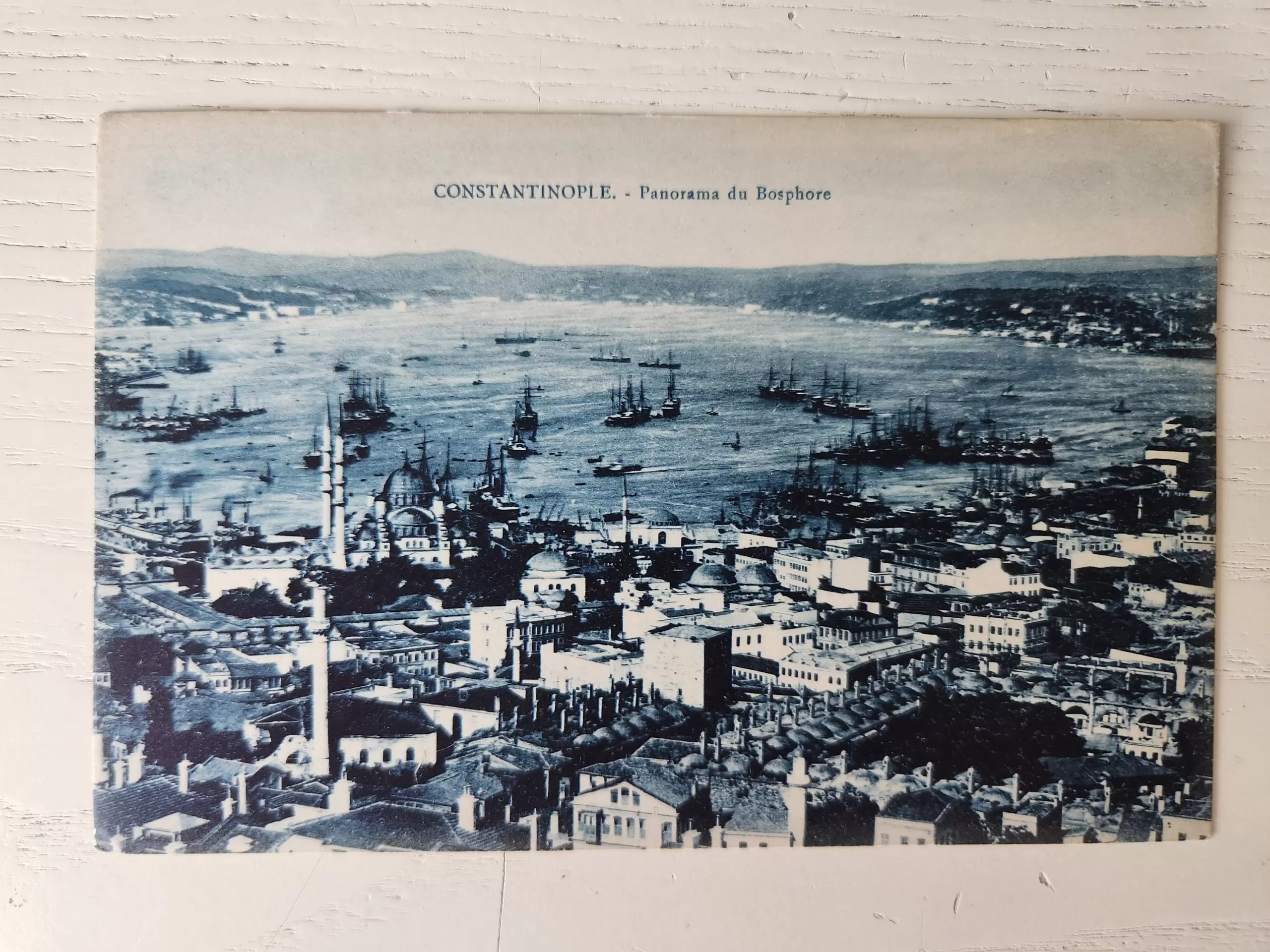 2025/04/1000088046-scaled.jpg Osmanlı Dönem Boğaziçi Görünüm Kartpostalı Nadir - Görsel 1