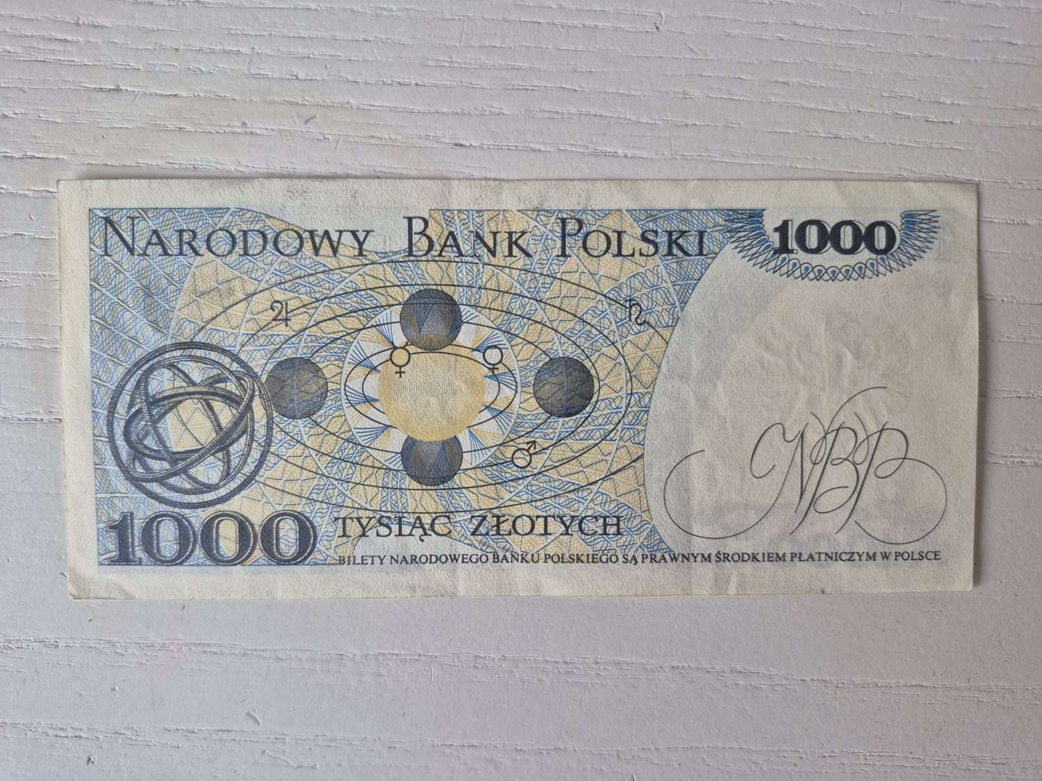 1982 Tarihli Polonya 1000 Zloti - Görsel 2