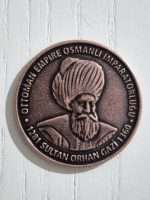 Orhan Gazi Bronz Madalya Osmanlı Hatıra