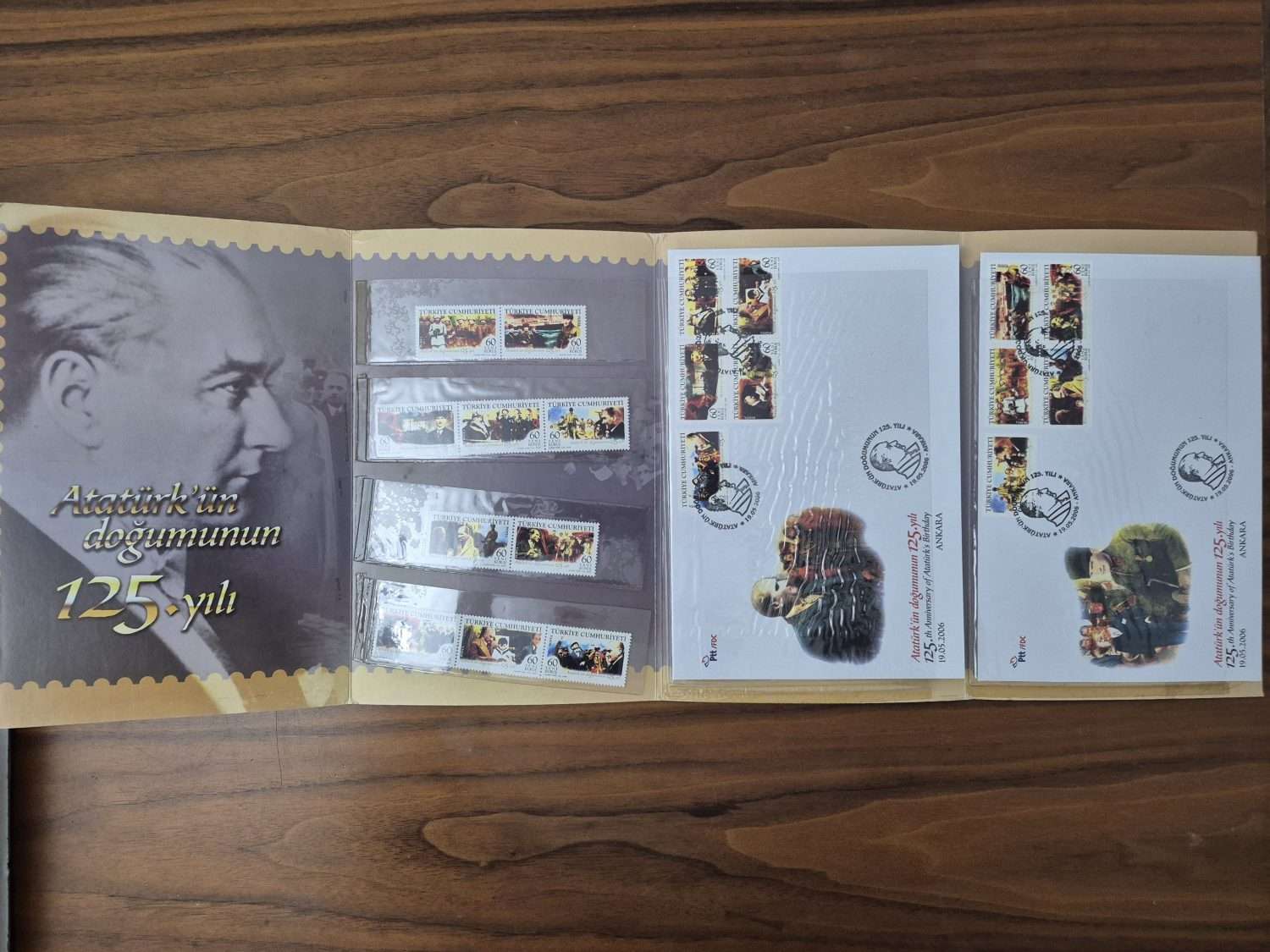 Atatürk Doğumunun 125.Yılı Pul ve Zarf - Görsel 4