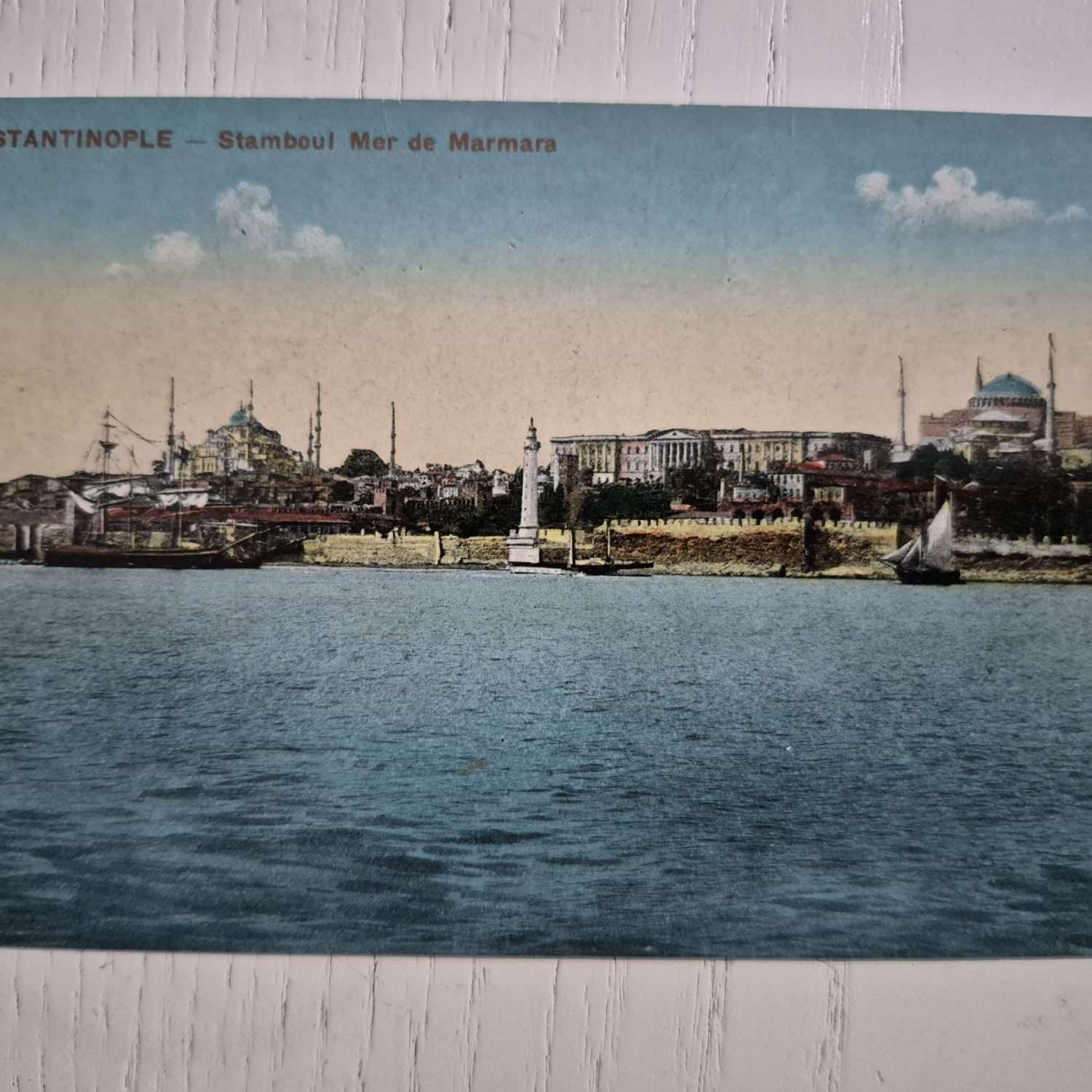 Marmara Denizi Ahırkapı Osmanlıca Kartpostal