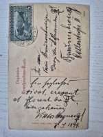 1899 Tarihli Borsa Hersek Türk Ailesi Kartpostal Sarayevo - Görsel 3