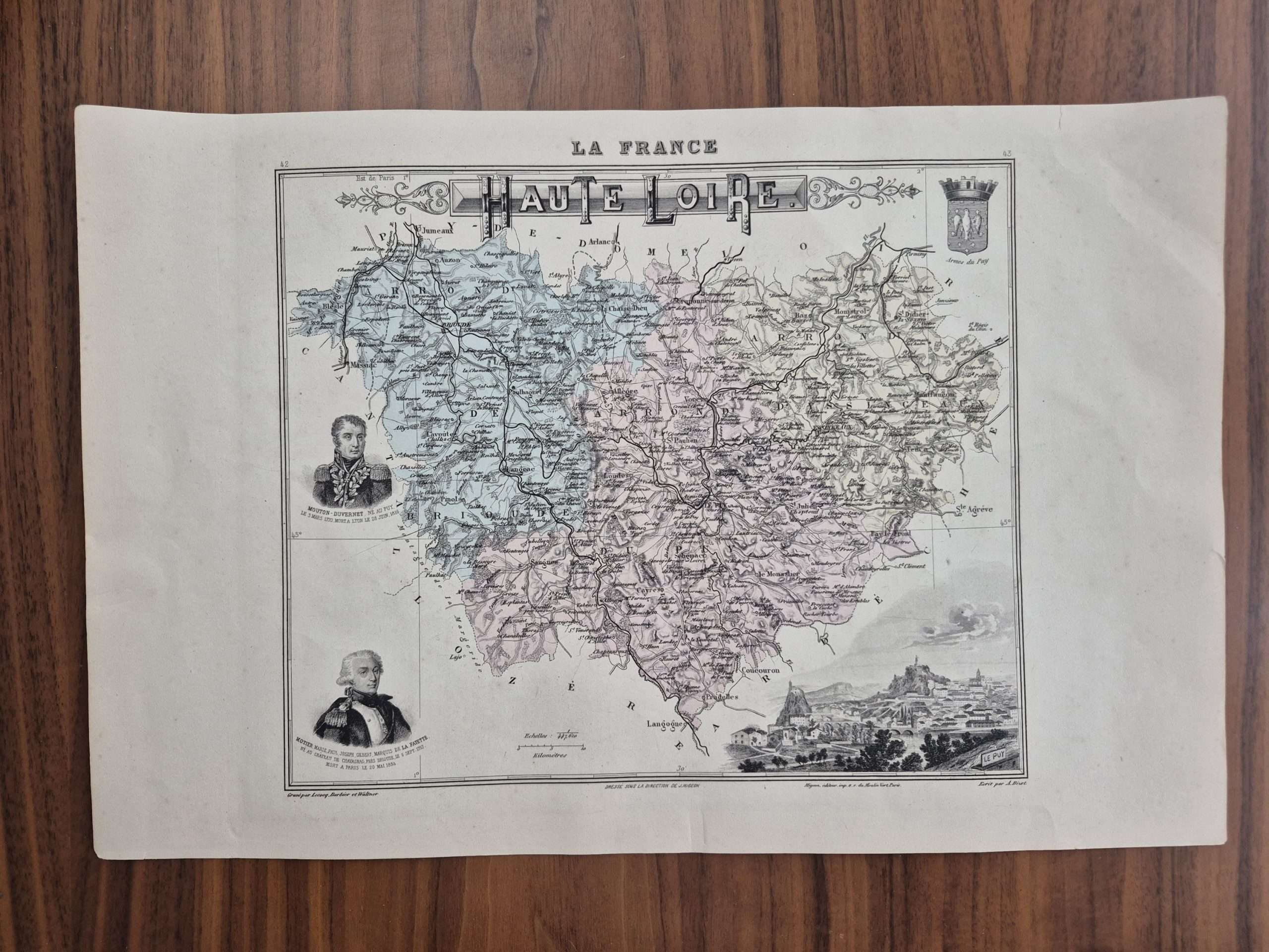 2025/11/1000061474-scaled.jpg 19.YY Çelik Baskı Fransa Haritası Gravür - Görsel 1