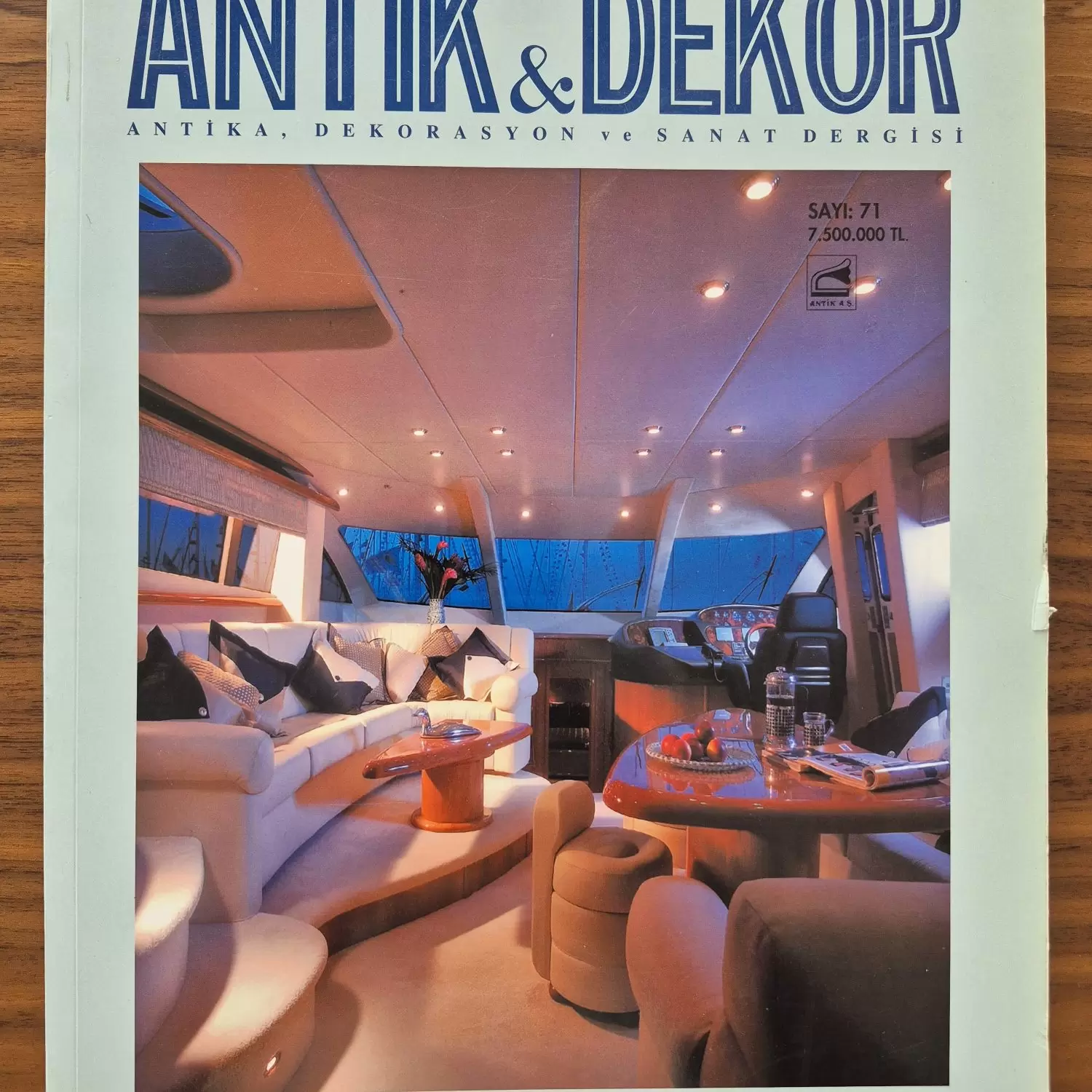Antika ve Dekor Dergisi 71.Sayı Nadir Yat Dekorları