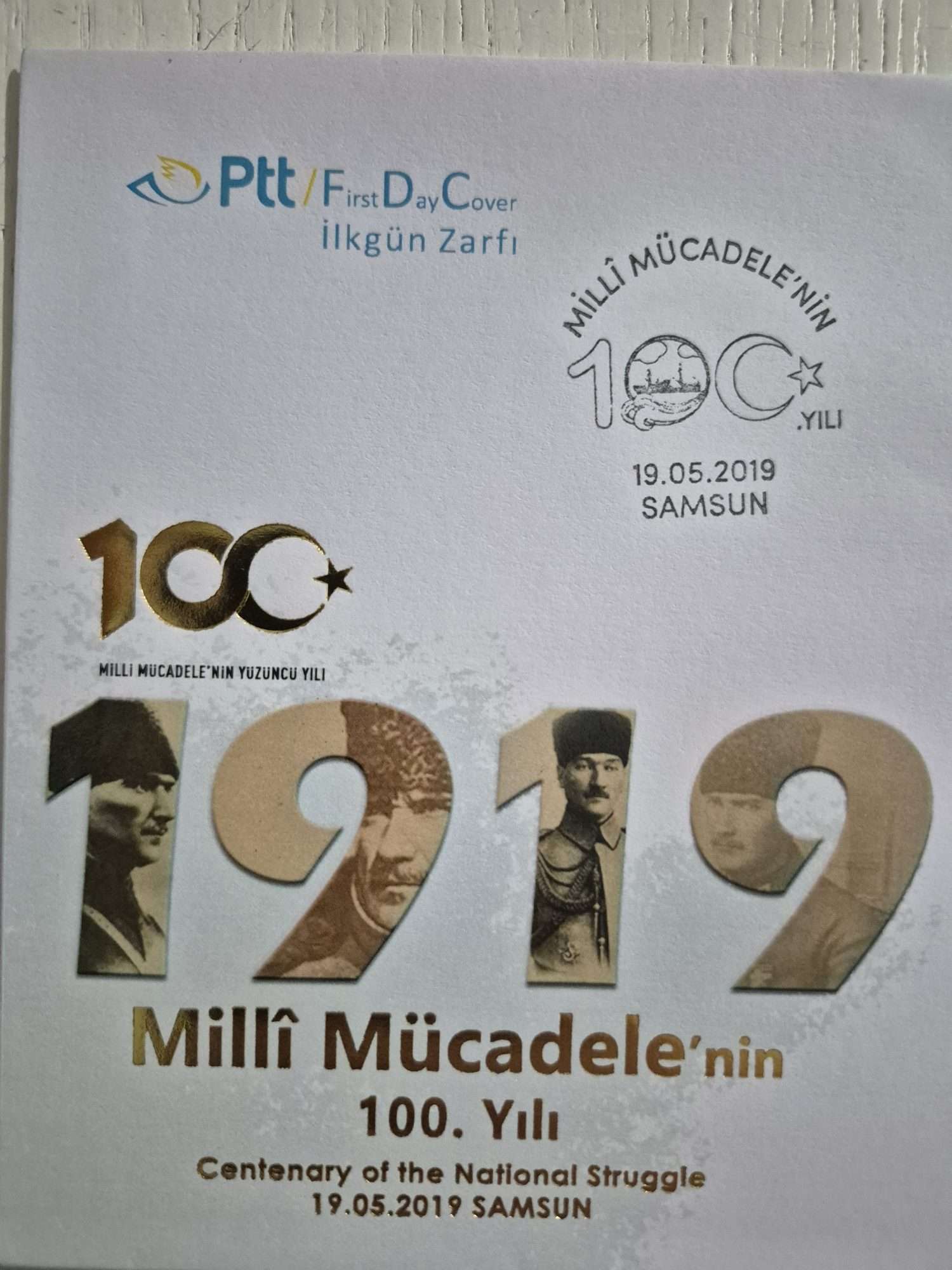 Milli Mücadelenin 100.Yılı Samsun İlk Gün Zarfı - Görsel 2