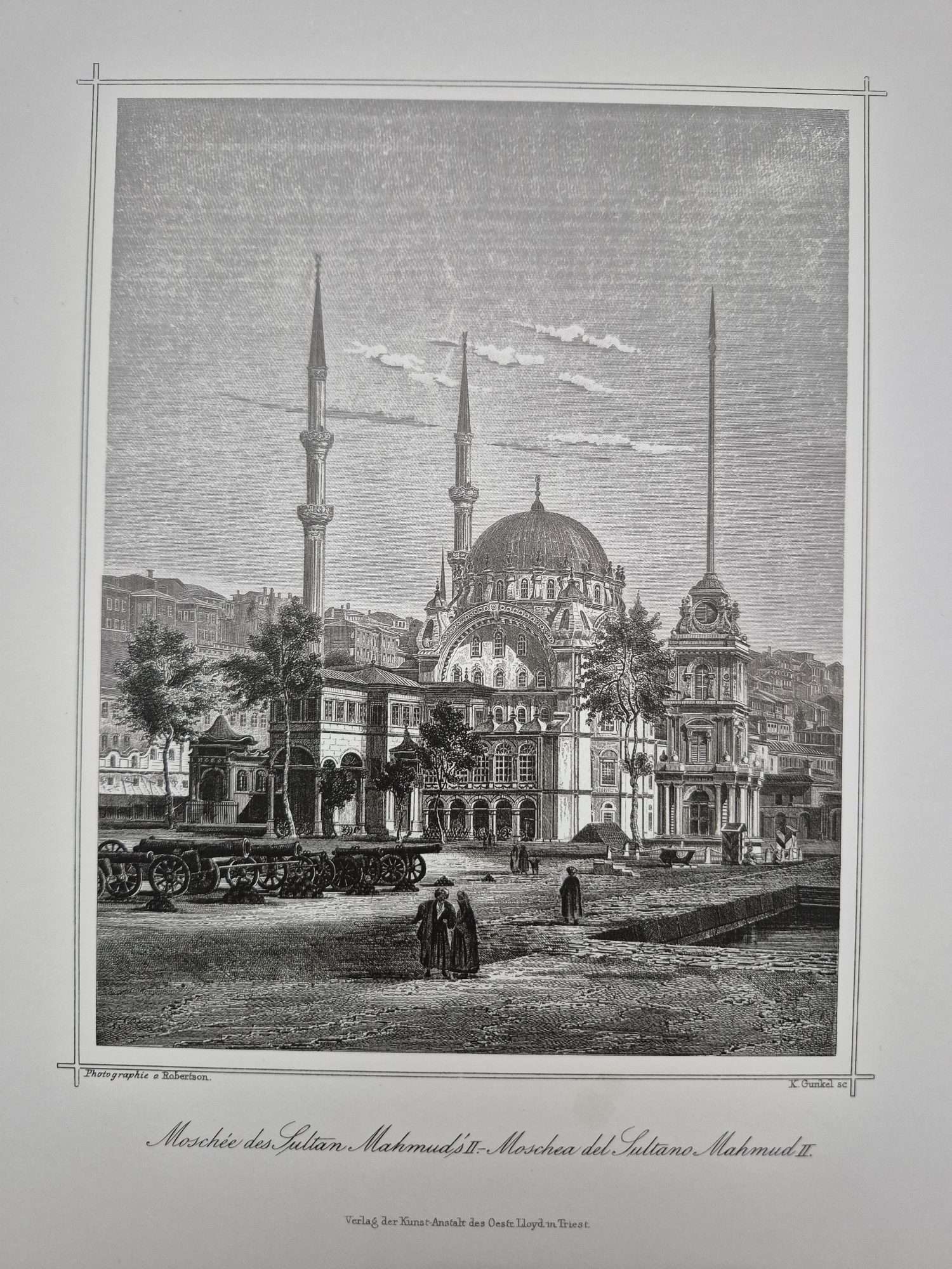 2 Adet Osmanlı Baskı Gravür Resim 23x33cm - Görsel 2