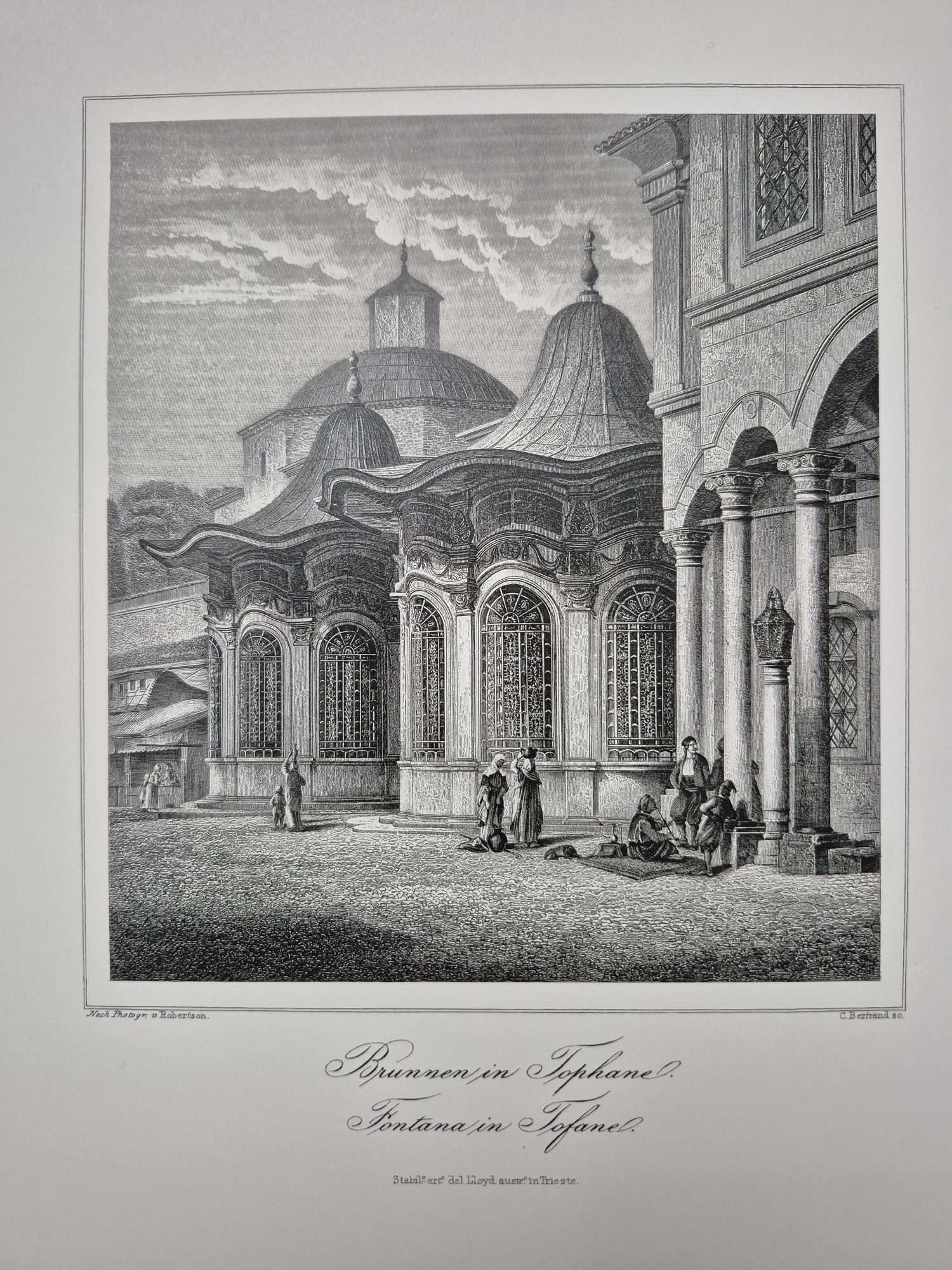 2 Adet Osmanlı Baskı Gravür Resim 23x33cm - Görsel 3