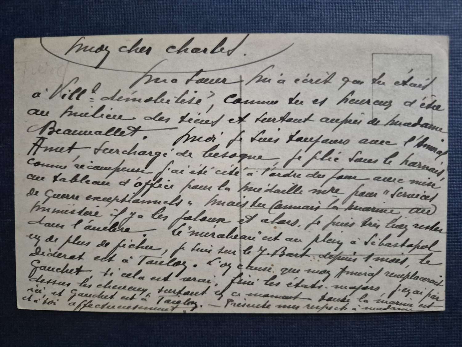 1919 Tarihli Osmanlı Dönem Kağıthane Kartpostal - Görsel 2