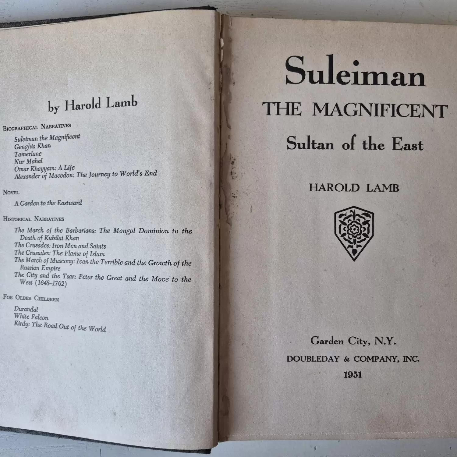 Suleiman The Magnificent 1951 Harold Lamb